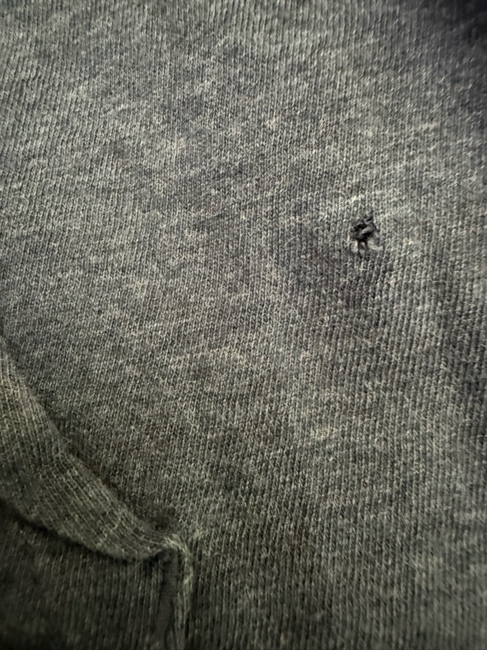 Lacoste Men's Heather Navy Pullover Hoodie with Crocodile Logo - Picture 8 of 8